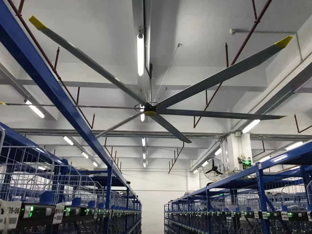 Fã de teto industrial do burro grande grande para a ventilação da fábrica