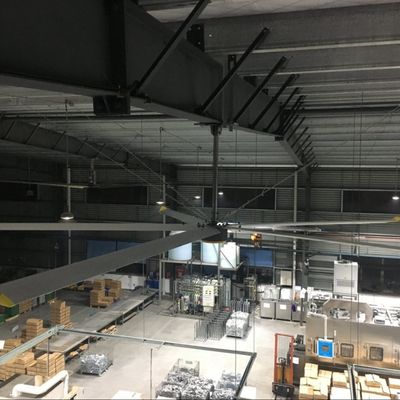 Motor de ímã permanente 18FT 5.5M Ventiladores de teto industriais grandes