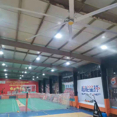 Bom preço. O controle do botão rápido ajusta grandes fãs industriais de HVLS para a ventilação do ginásio on-line