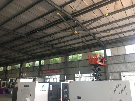 Bom preço. 16FT Al-Mg Blade Industrial Ceiling para arrefecimento e ventilação de ar dentro do Armazém DX-7.3 on-line