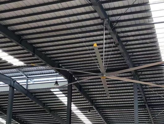 Bom preço. 24ft grande industrial Pmsm HVls ventilador de teto para arrefecimento de ar e ventilação on-line