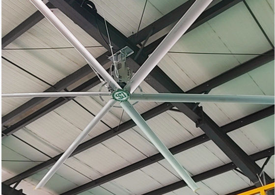 Bom preço. Ventilador de teto industrial de grande porte com motor de engrenagem adequado para estaleiros de transferência de logística on-line
