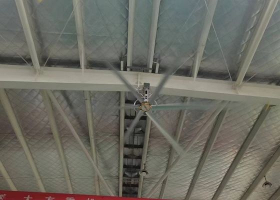 Bom preço. 1.5kw PMSM Motor Al Mg Alloy Ventiladores de Tecto Gigantes 380AC Para Espaço Desportivo Indoor on-line