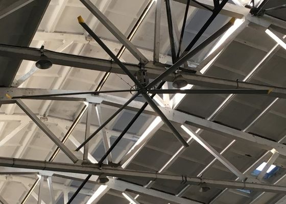 Bom preço. Diâmetro 2,4m-7,3m Al Mg Blade Industrial Ventilador de teto para espaço esportivo de pátio interior on-line