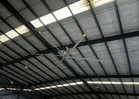 Bom preço. Lâmina de alumínio Ventilador de teto HVL Industrial para depósito de agrotóxicos Ventilador de motor PMSM on-line