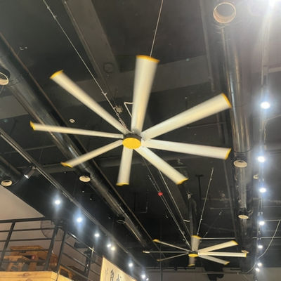 Controlador HVLS Circuladores de ar industriais com níveis de ruído baixos ≤ 38 dB