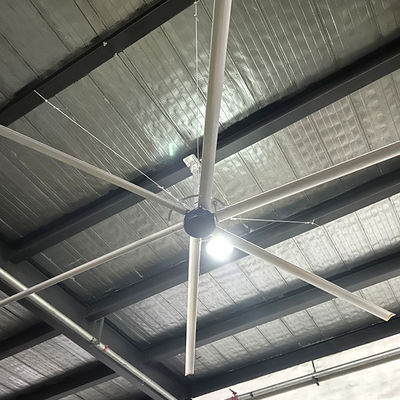Bom preço. Ventiladores de teto HVLS grandes a motor PMSM para oficina de produção de cabos on-line