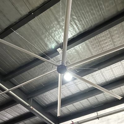 Bom preço. 24ft Alumínio Magnésio Ligação HVLS Industrial Ventilador de Tecto para Armazém Alta Tensão on-line