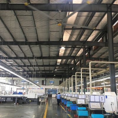 Bom preço. 6Ventilador industrial de tecto de 0,1 m com 6 lâminas de alumínio melhora o fluxo de ar nas lojas de vestuário on-line
