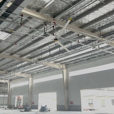 Bom preço. 380/220V Tipo de motor PMSM Dc Rotor externo sem escovas 7.3m 24FT Ventilador de teto industrial arrefecido a ar com 6 lâminas on-line