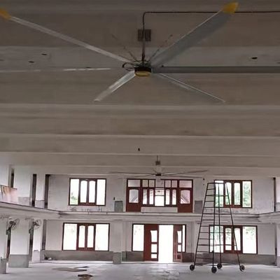Bom preço. 6.1m 20FT CONTROLLER PMSM Motor sem escovas Ventilador HVLS de teto industrial grande para resfriamento on-line