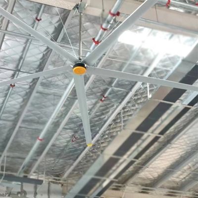 Bom preço. 3 7,3m 24FT HVLS Industrial grande ventilador de teto para armazém restaurante prata alumínio on-line