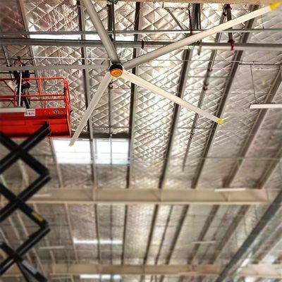 Bom preço. 7.3m 24FT Industrial de poupança de energia ventilador HVLS de teto grande com design livre de manutenção on-line