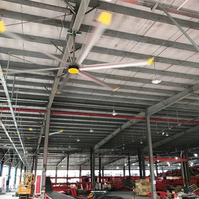 Bom preço. Alumínio Magnésio Ligação 6.1m 20FT HVLS Ventiladores industriais de teto para a ventilação de fazendas leiteiras on-line