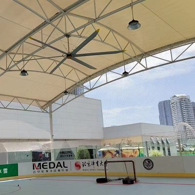 Bom preço. 5.0m 16FT HVLS Ventilador de Tecto Ventilador Elétrico AC Alimentado por motor PMSM Ventilação de arrefecimento de ar on-line