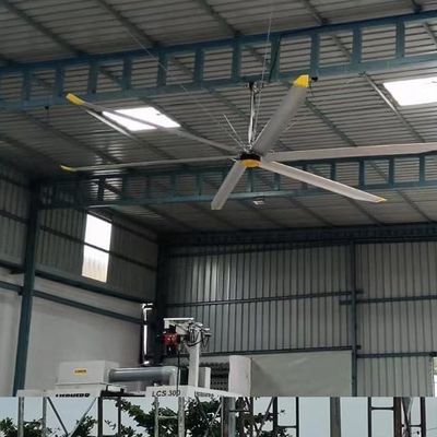 Bom preço. Motor BLCD 5,0m 16FT Grande fluxo de ar HVLS Ventilador de teto para arrefecimento e ventilação de ar on-line