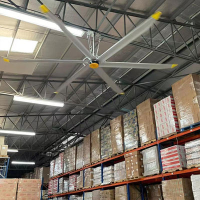 Instalação de teto 5.0m 16FT Grande ventilador de fluxo de ar HVLS para resfriamento e ventilação