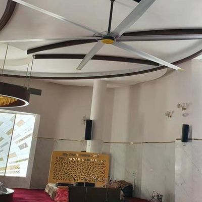 Bom preço. 6.1M/20FT Ventilador de ventilação Motor de ímã permanente síncrono HVLS Ventilador de teto industrial grande on-line