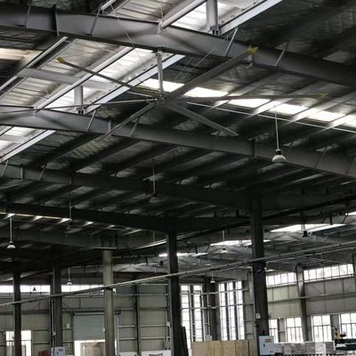 Bom preço. Ventilador de teto industrial HVls Dispositivo de ventilação Ventilador de material de lâmina de alumínio para estádio de ginásio on-line