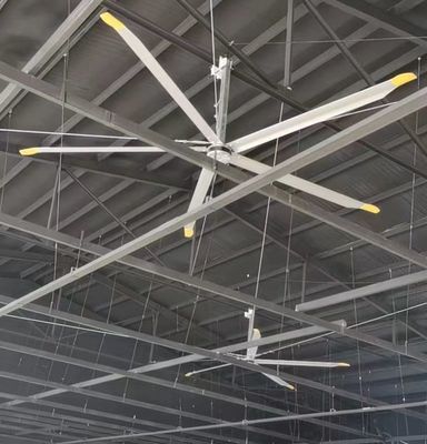 Bom preço. Tipo de corrente elétrica AC Montagem 3m 10FT Hvls Ventilador de teto de escape industrial interior com motor Pmsm on-line
