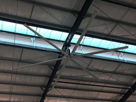 Bom preço. Ventilador axial Ventilador de tecto industrial HVls grande com 7,3m de diâmetro Material de lâmina de liga Al-Mg on-line