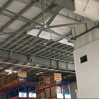 Bom preço. Ventiladores industriais de teto com motor de caixa de engrenagens ou motor PMSM on-line