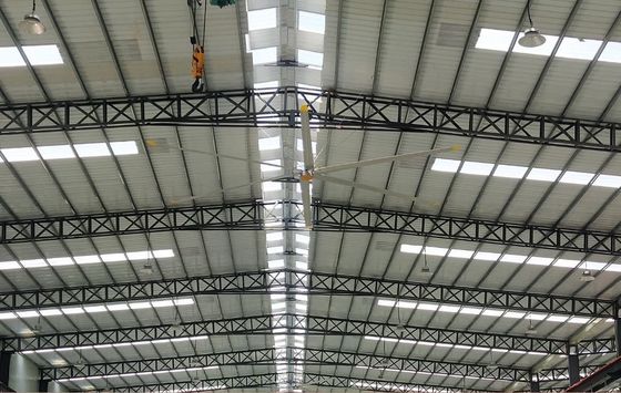 Bom preço. Ventilador de alumínio de corrente elétrica de tipo AC para ventilador de teto industrial de 24FT HVL de arrefecimento de armazém on-line