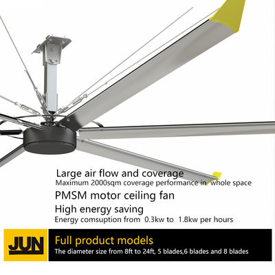 Bom preço. Sistema de brisa natural com grande ventilador de teto HVLS industrial on-line
