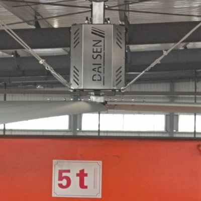 quality Ventilador de teto industrial grande com 24FT (7,3 metros) Seis peças de lâminas de liga de alumínio factory