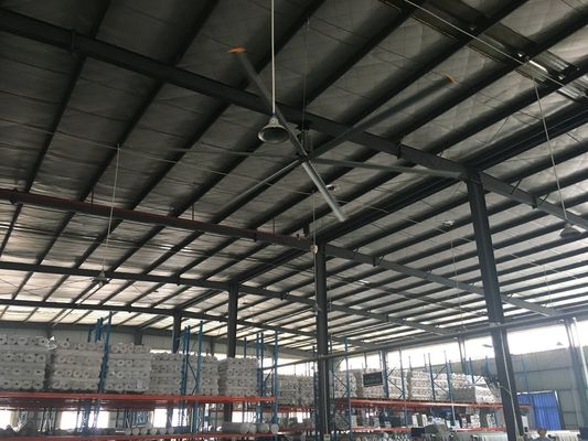 Bom preço. Ventilador de teto de caixa de engrenagens de seis lâminas de alumínio de grande ventilação on-line