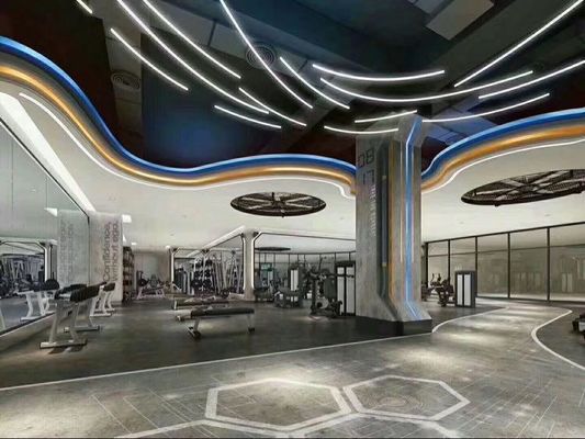 Bom preço. Centro de ginástica Ventilador de teto de caixa de engrenagens de 5 lâminas on-line