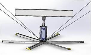 Bom preço. Circulação de ar 6 Paddle comercial Ventiladores HVLS grandes on-line