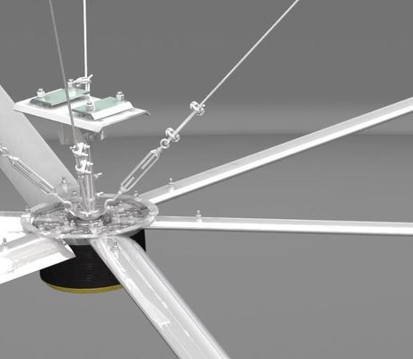 Bom preço. Ventilador de tecto de extrusão de ar grande HVLS para armazém de fábrica on-line