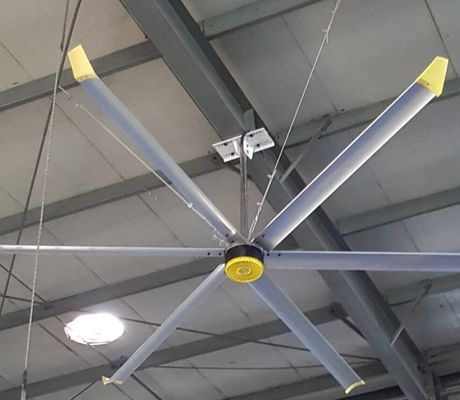 Bom preço. Caixa de engrenagens PMSM Motor Elétrico configurado HVLS Ventiladores de teto on-line